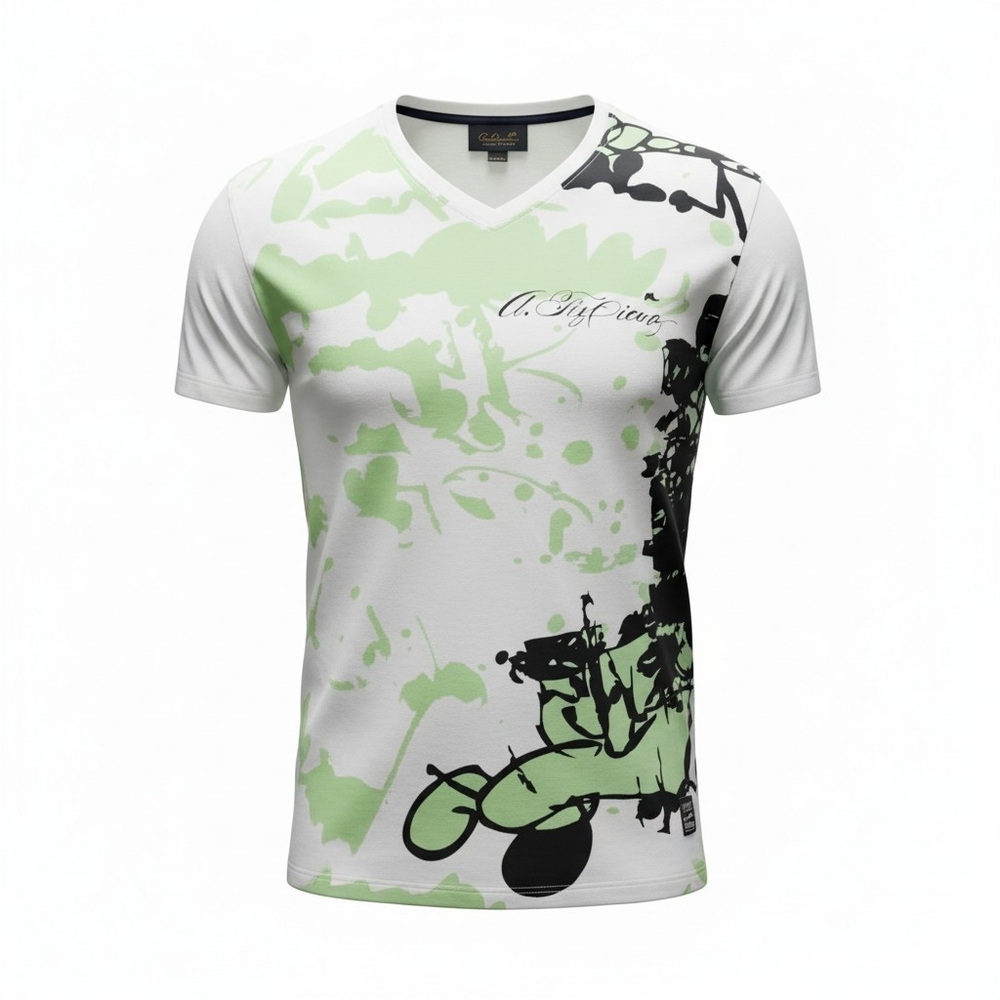 A. Tiziano Short-sleeved Graphic Print T-shirt size 3X
